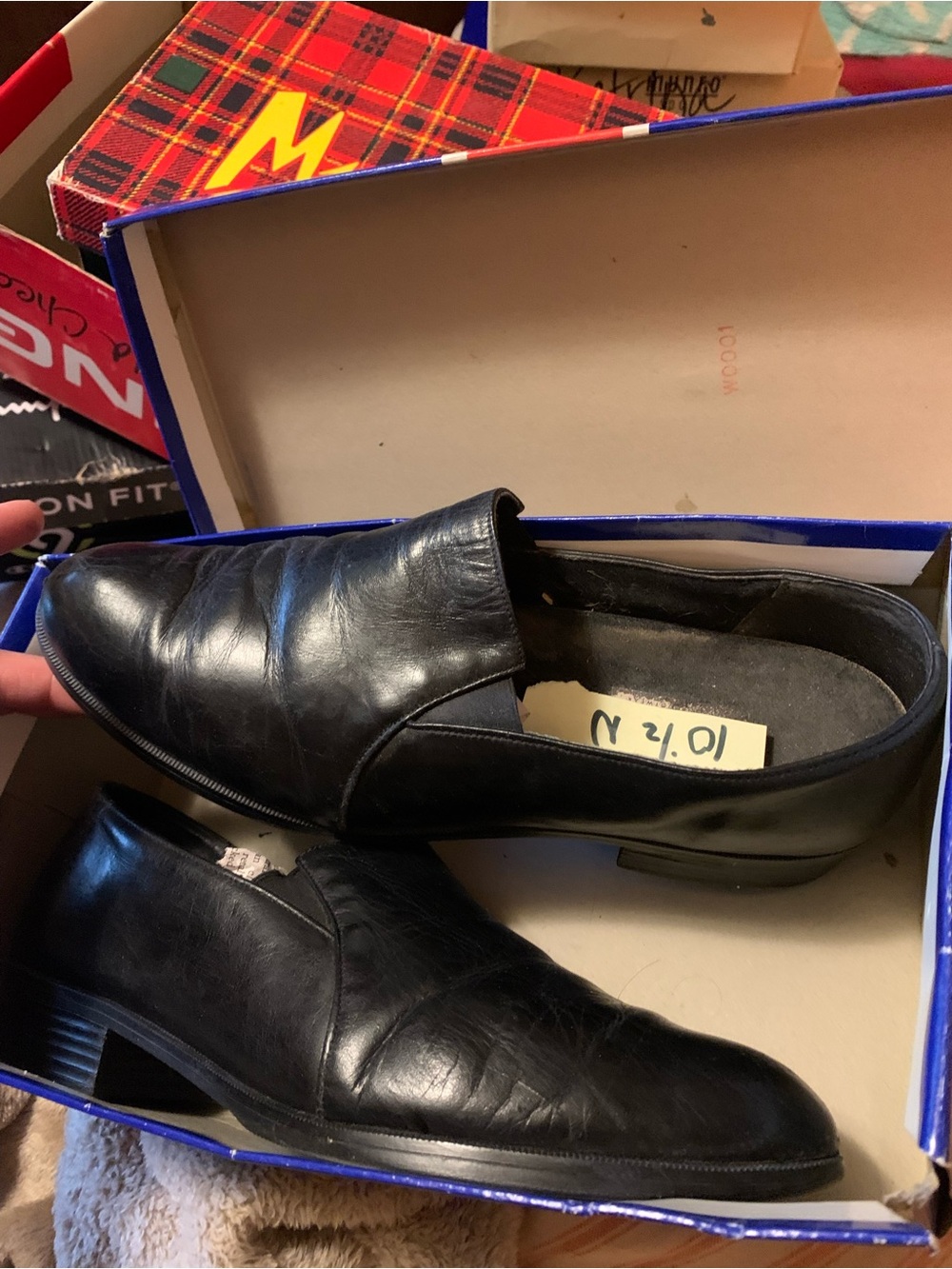 10.5 narrow Munro heeled leather dress shoe Excellent like